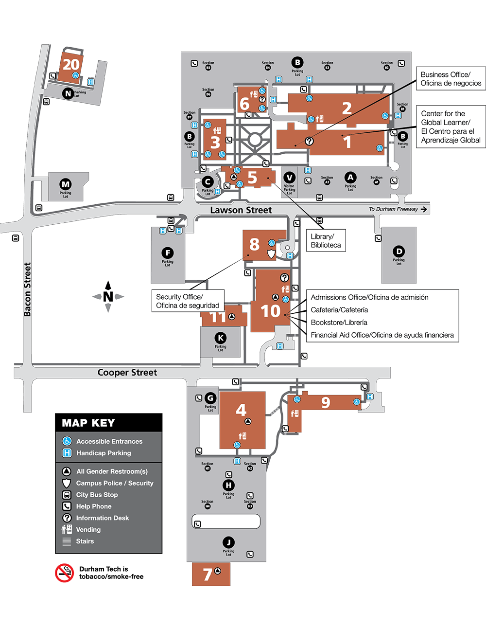 快色视频 Main Campus Map. Department locations by building are listed on the webpage below the image